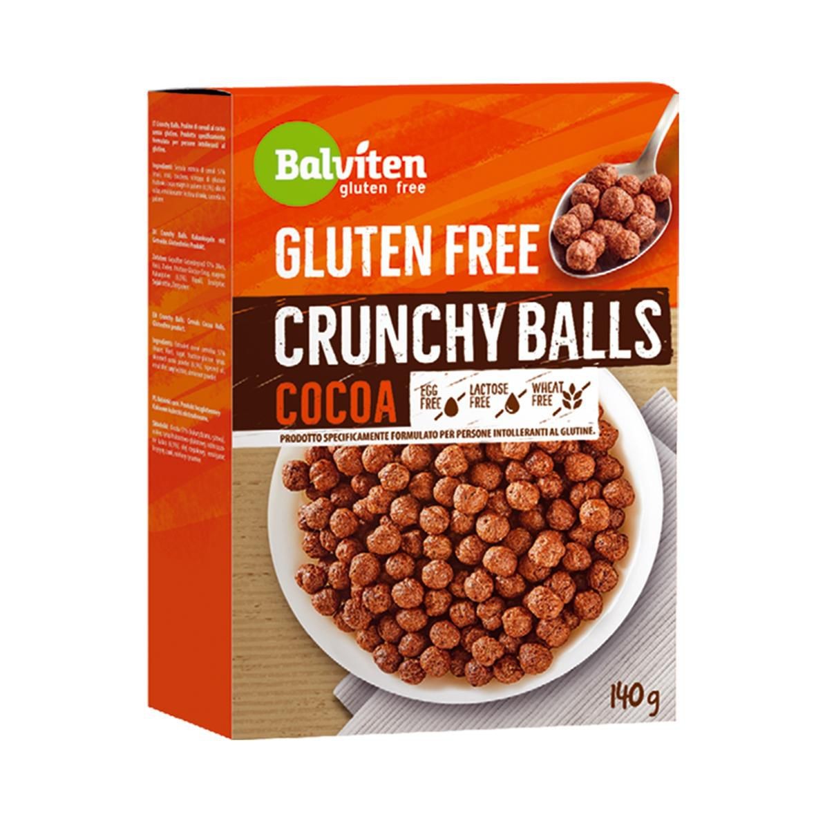 Balviten Křupavé kakaové kuličky bez lepku 140G-0