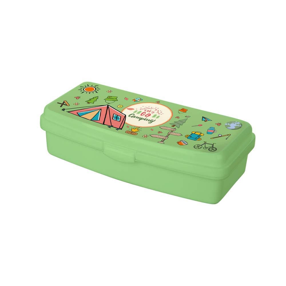 Banquet Box svačinový CAMPING 20 x 9,5 x 5,5 cm, zelený-0