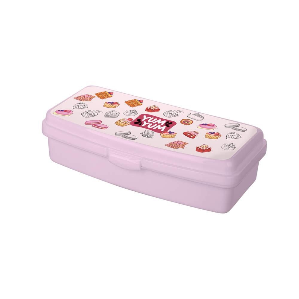 Domácnost a Zahrada - Banquet Box svačinový YUM 20 x 9,5 x 5,5 cm, růžový