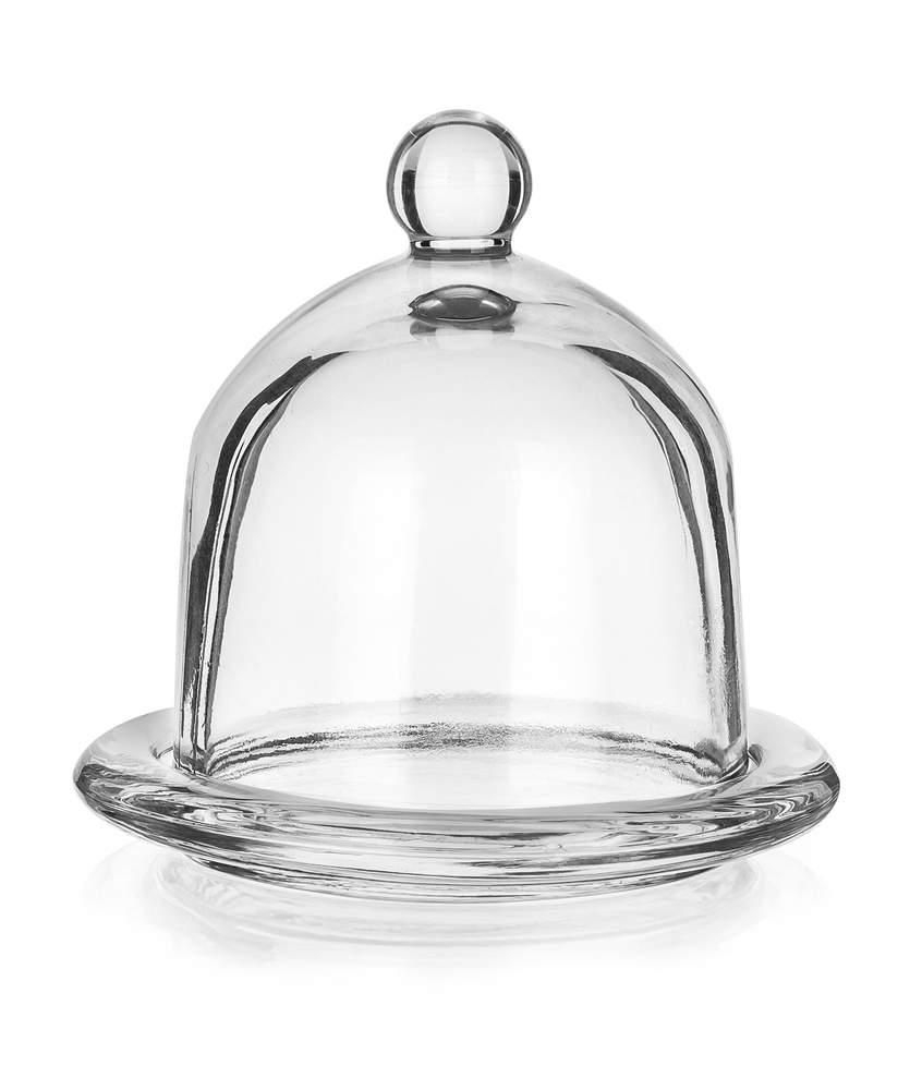 Domácnost a Zahrada - Banquet Dóza na citron skleněná LIMON průměr 12,5 cm