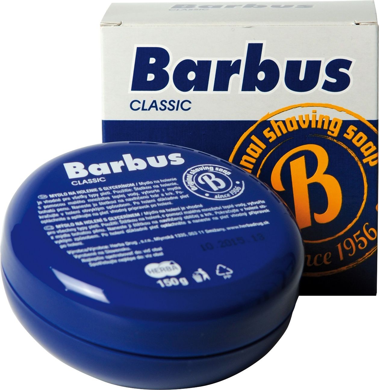 Drogerie a kosmetika - Barbus Classic mýdlo na holení s glycerinem 150 g