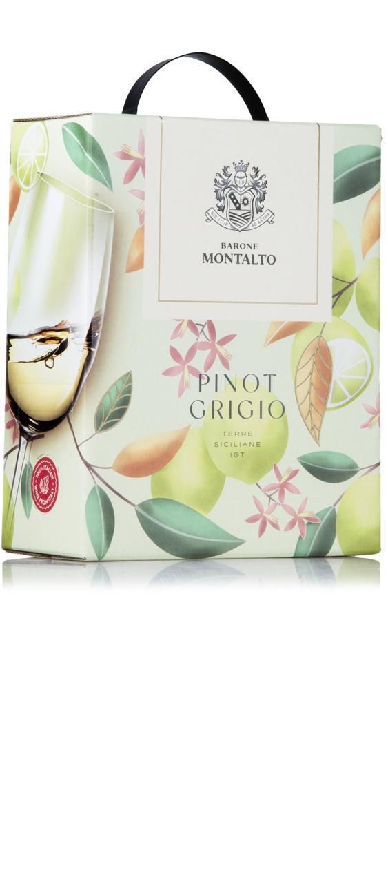 Nápoje - Barone Montaldo Pinot Grigio BIB 3l