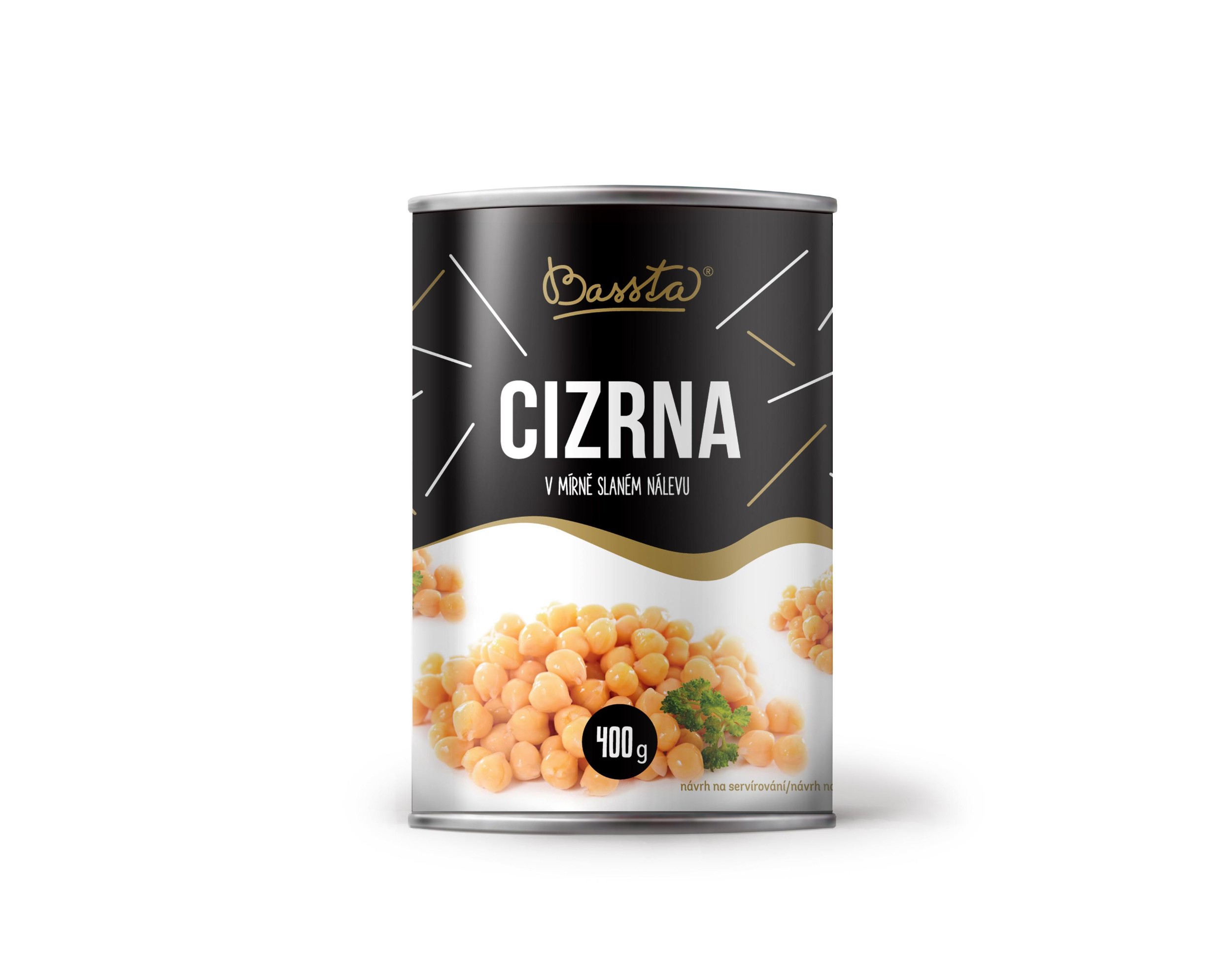 Trvanlivé potraviny - Bassta Cizrna v mírně slaném nálevu 400g