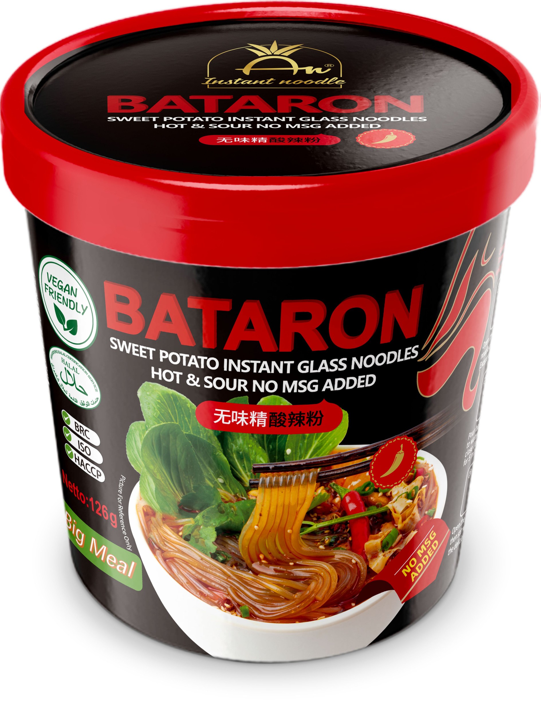 Zdravý svět - Bataron batátové skleněné nudle bez glutamátu 126g