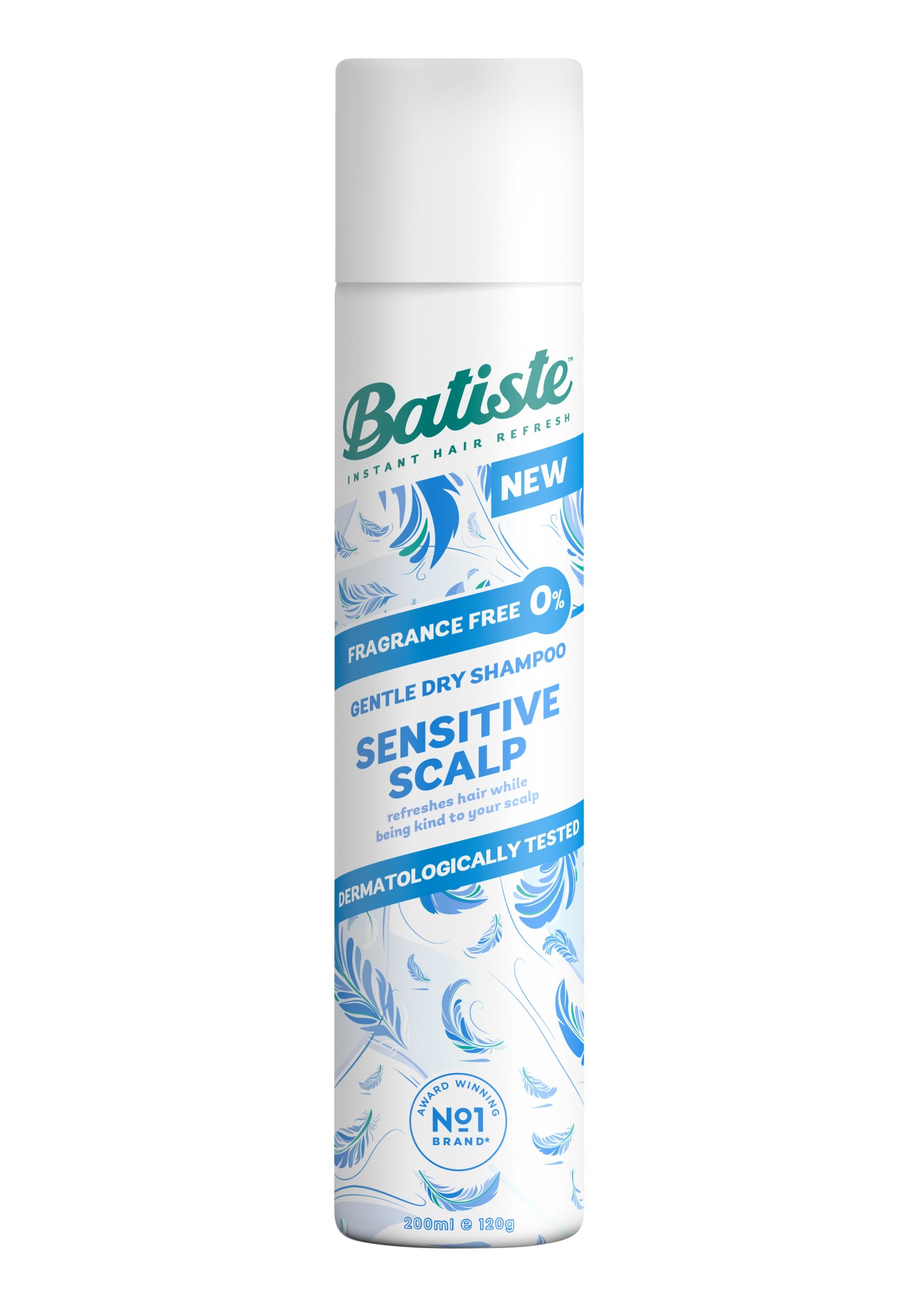 Drogerie a kosmetika - BATISTE SENSITIVE ZERO FRAGRANCE 200 ml