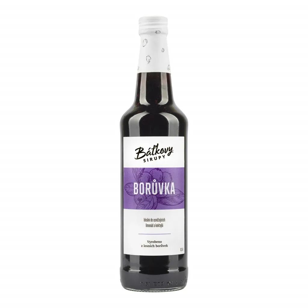 Nápoje - Báťkův Borůvkový Sirup 0,5l