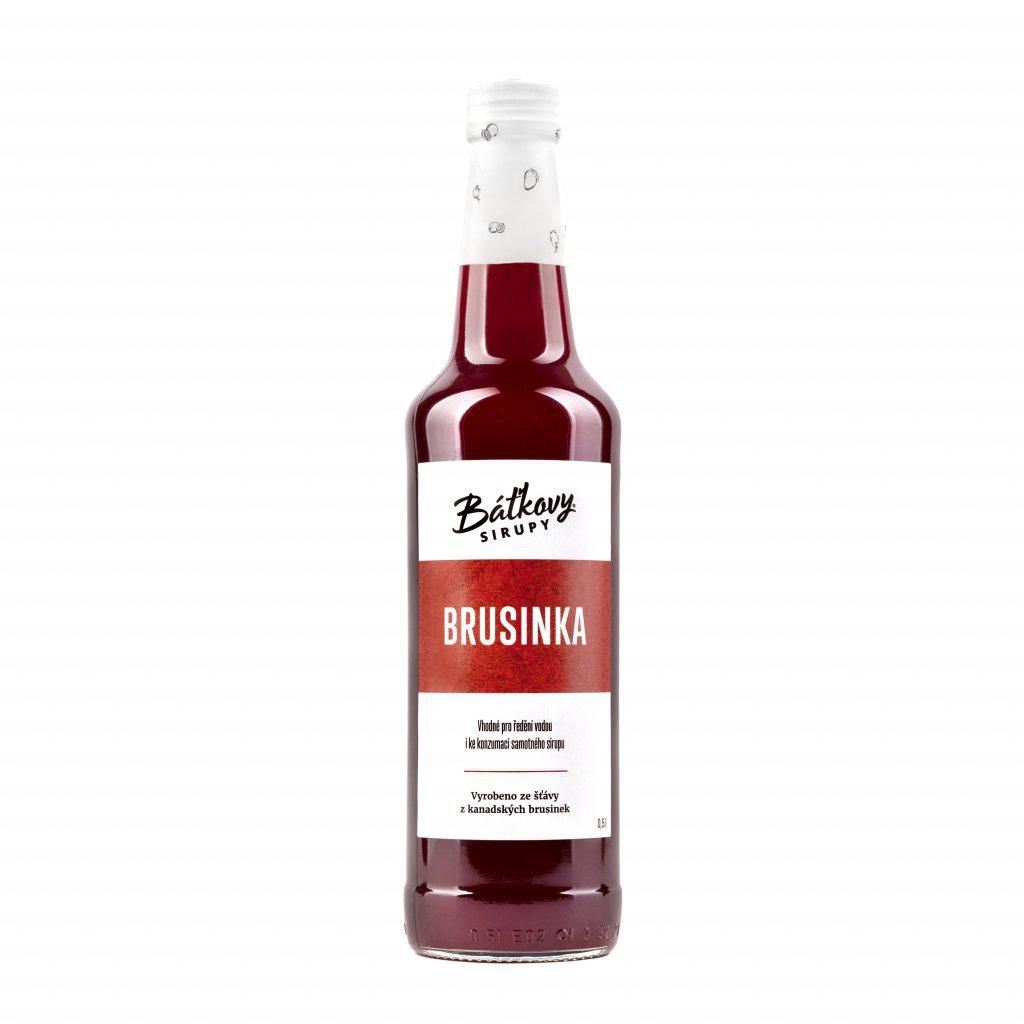 Nápoje - Báťkův Brusinkový Sirup 0,5l
