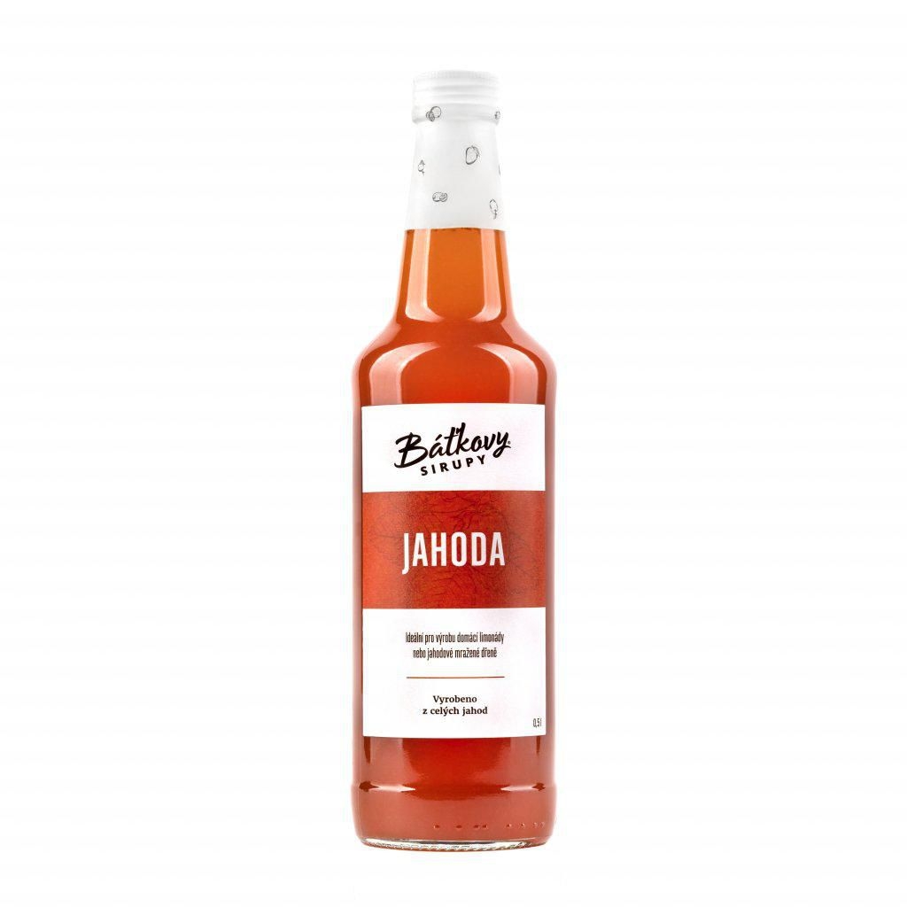 Nápoje - Báťkův Jahodový Sirup 0,5l