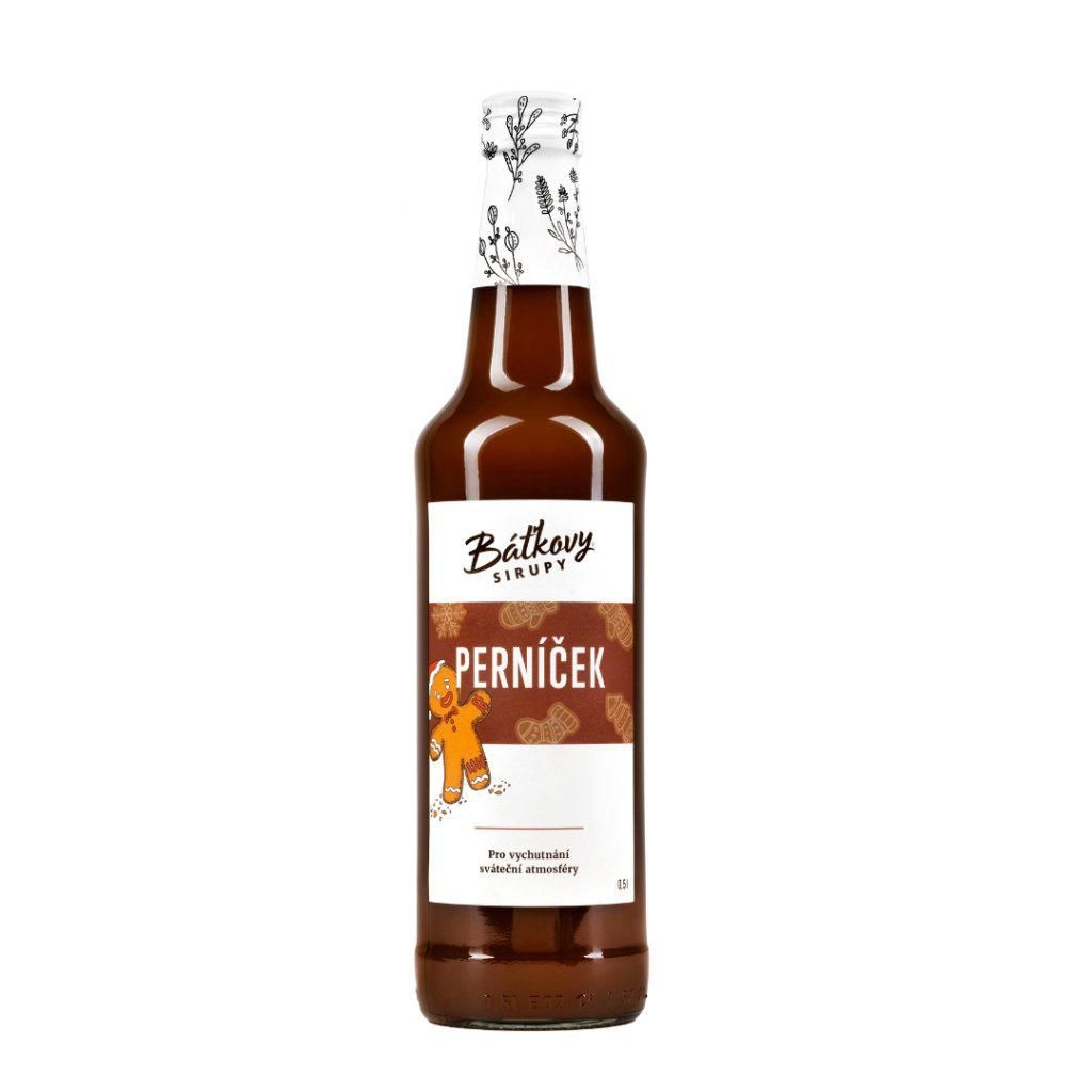 Nápoje - Báťkův Perníčkový Sirup 0,5l