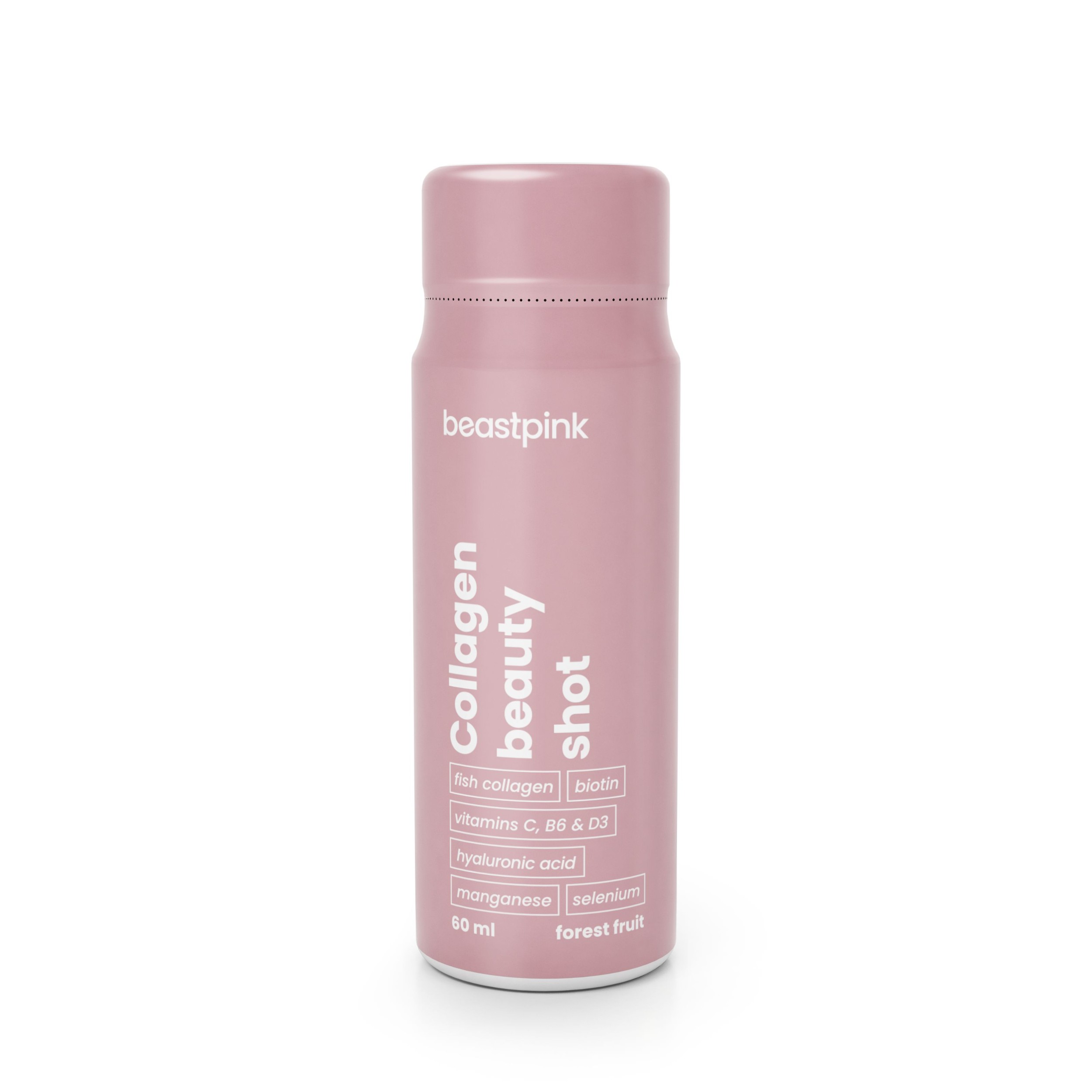 Domácnost a Zahrada - BeastPink Collagen Beauty Shot lesní ovoce 60ml