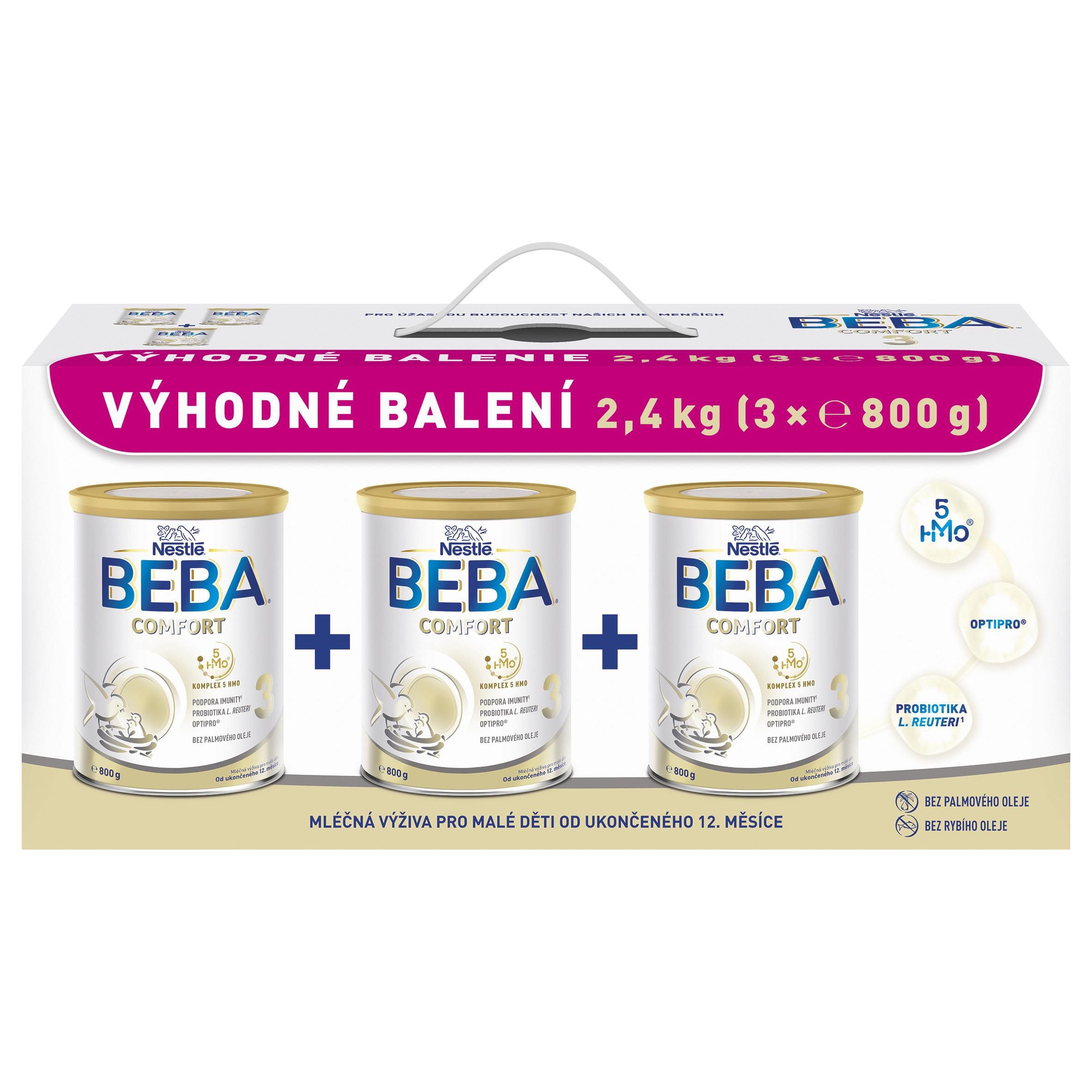 Svět dětí - BEBA COMFORT 3 HM-O MP batolecí mléko 12m+ 3x800g