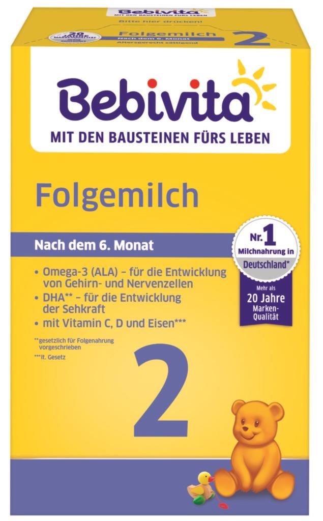 Svět dětí - Bebivita 2 Kojenecké mléko 500 g