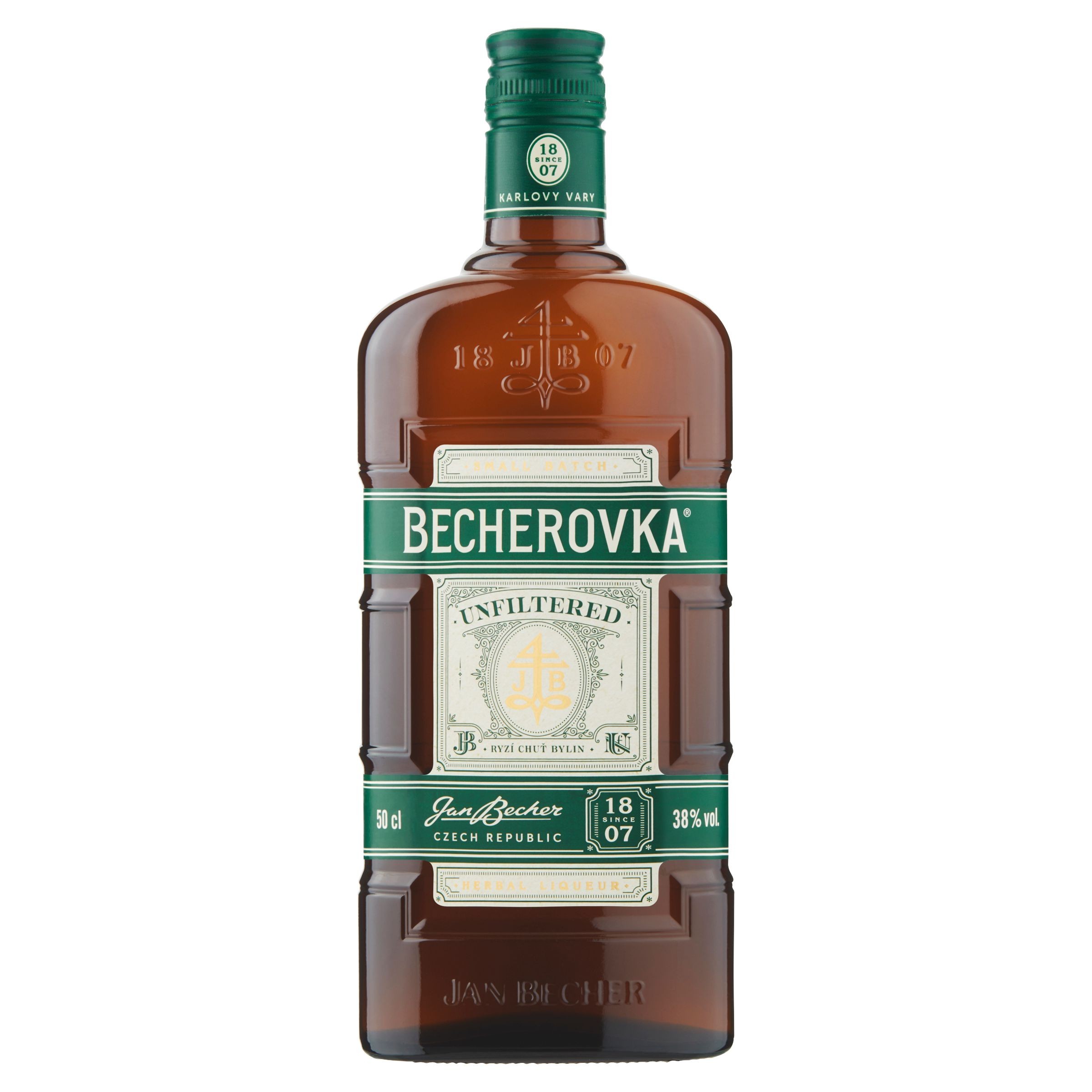 Nápoje - Becherovka Nefiltrovaná bylinný likér 0,5l