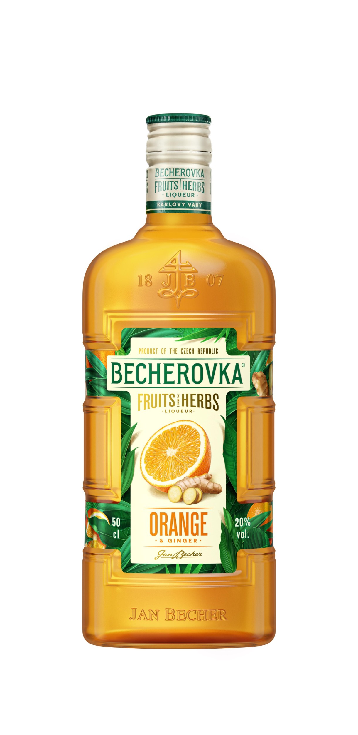 Nápoje - Becherovka Pomeranč & Zázvor 20% 0,5 l