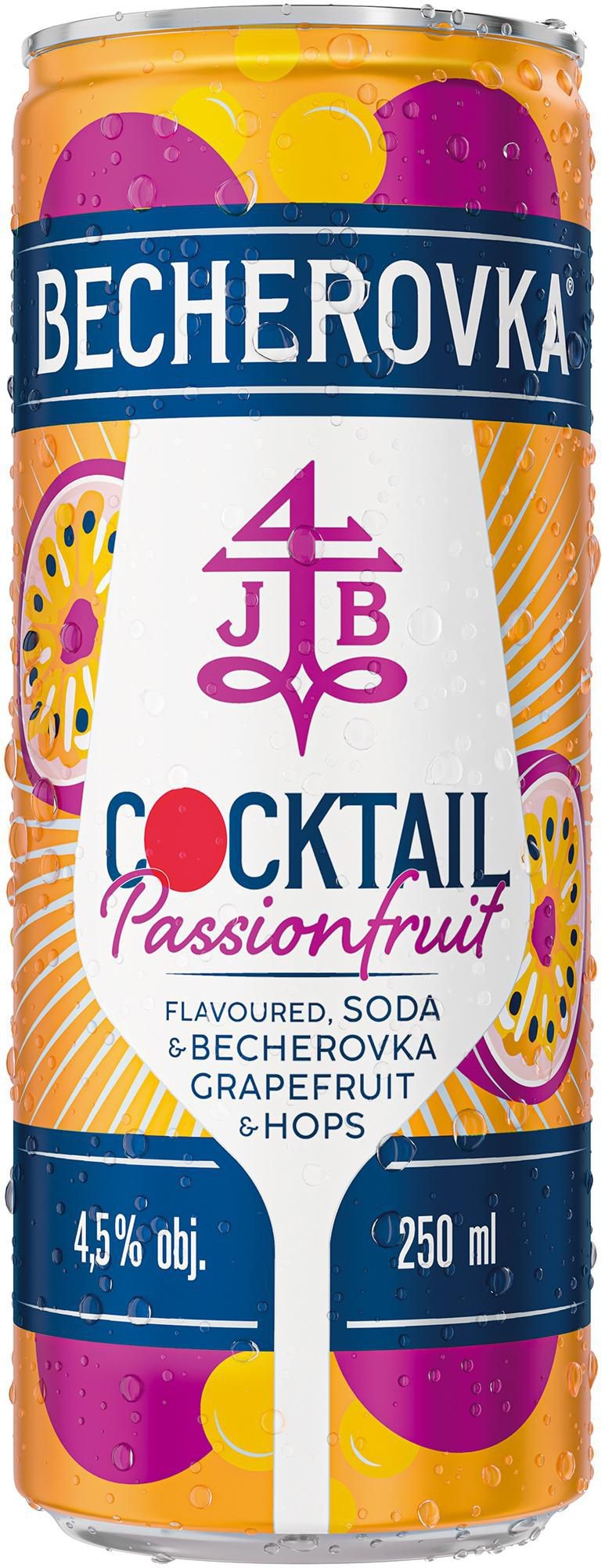 Nápoje - Becherovka RTD Cocktail Passionfruit flavoured 4.5% 250 ml plech