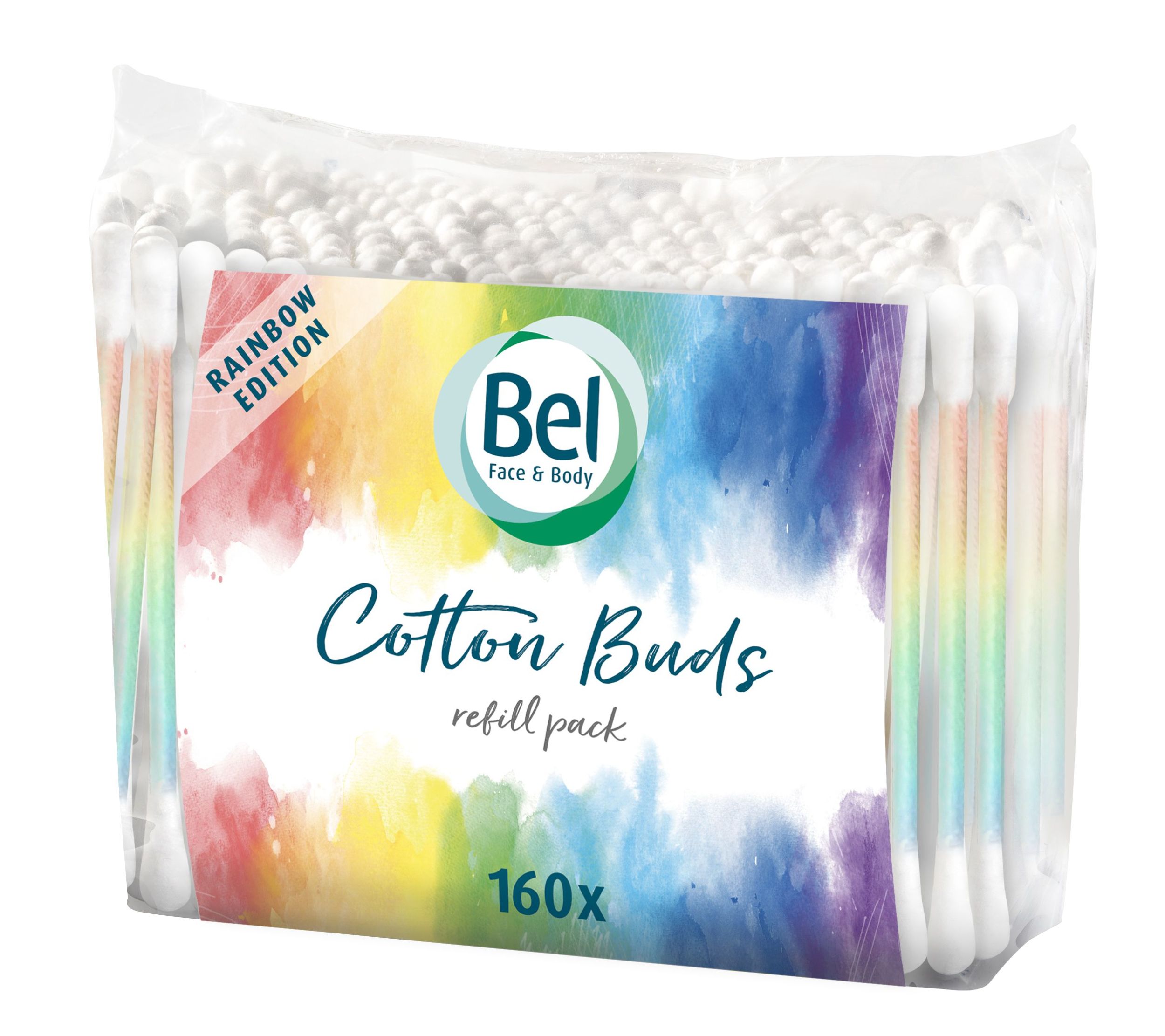 Drogerie a kosmetika - Bel Face & Body Rainbow vatové tyčinky 160ks