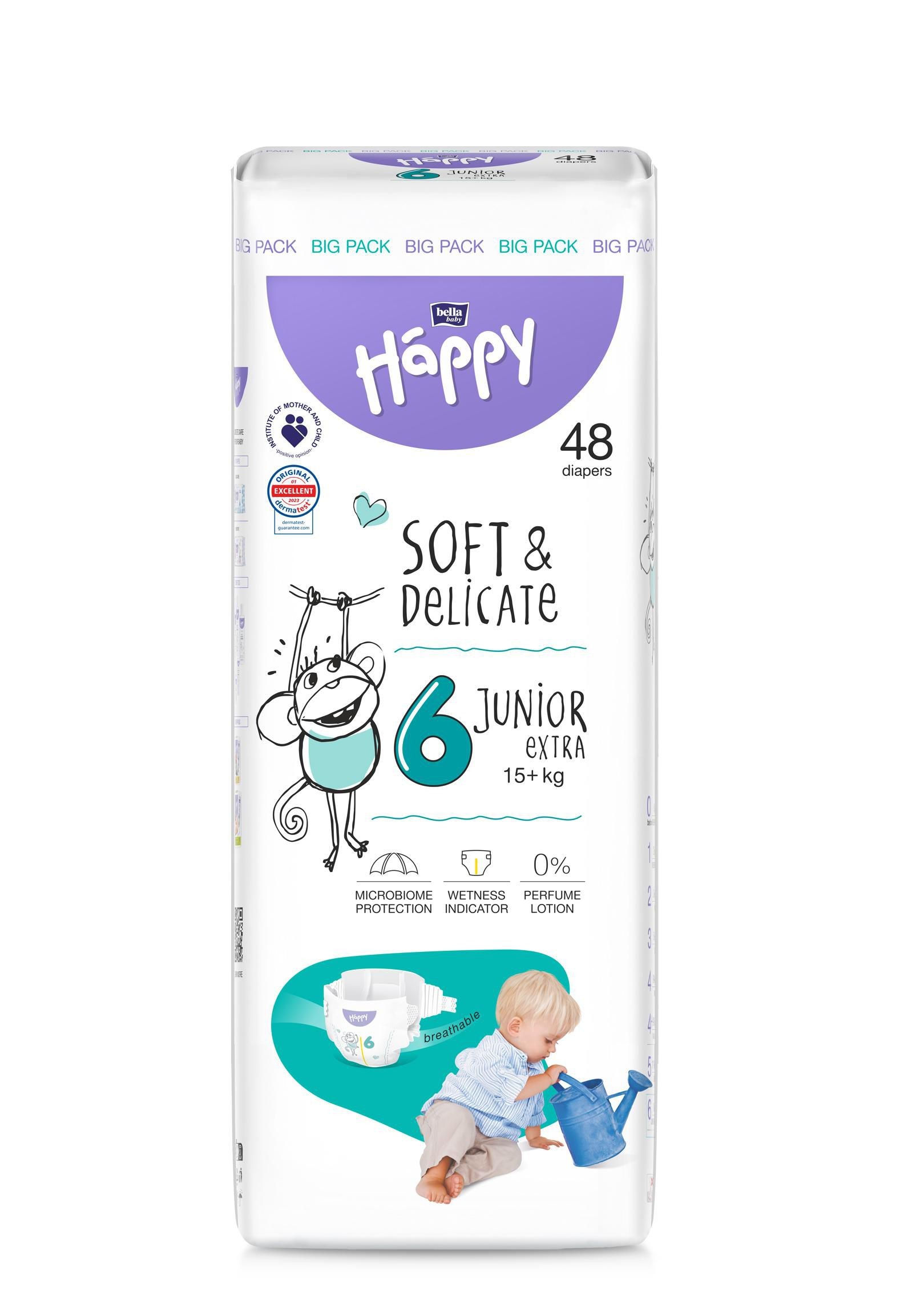 Svět dětí - Bella Baby Happy Junior Extra 48 ks