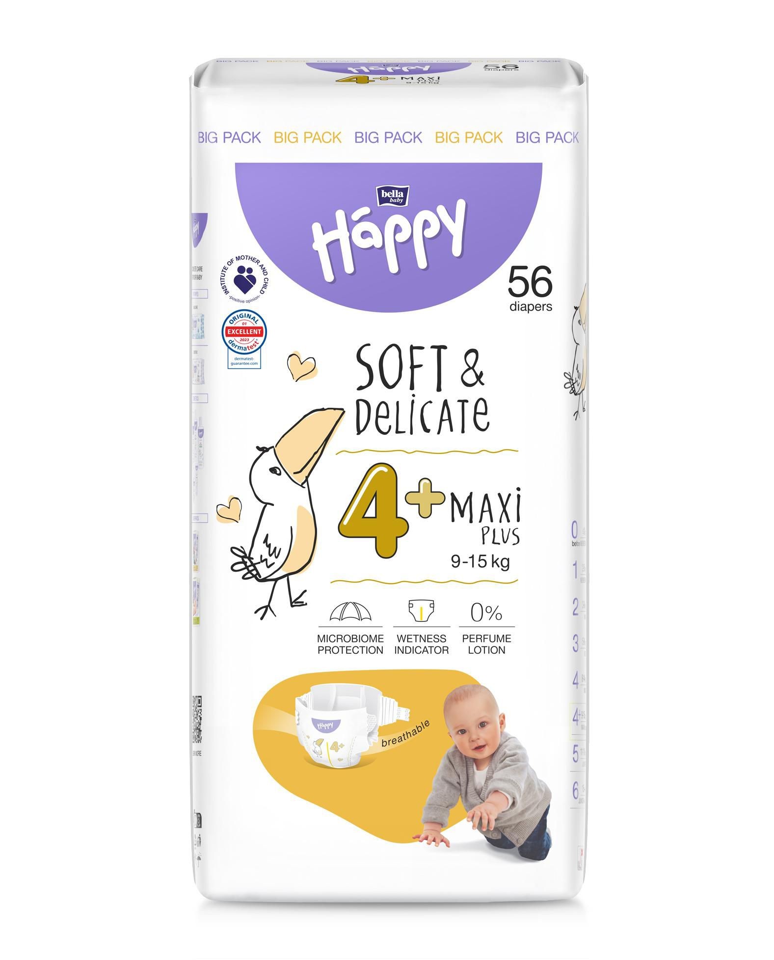 Svět dětí - Bella Baby Happy Maxi Plus 56 ks