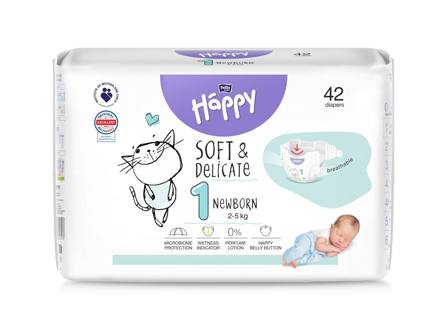Svět dětí - Bella Baby Happy New Born 42 ks