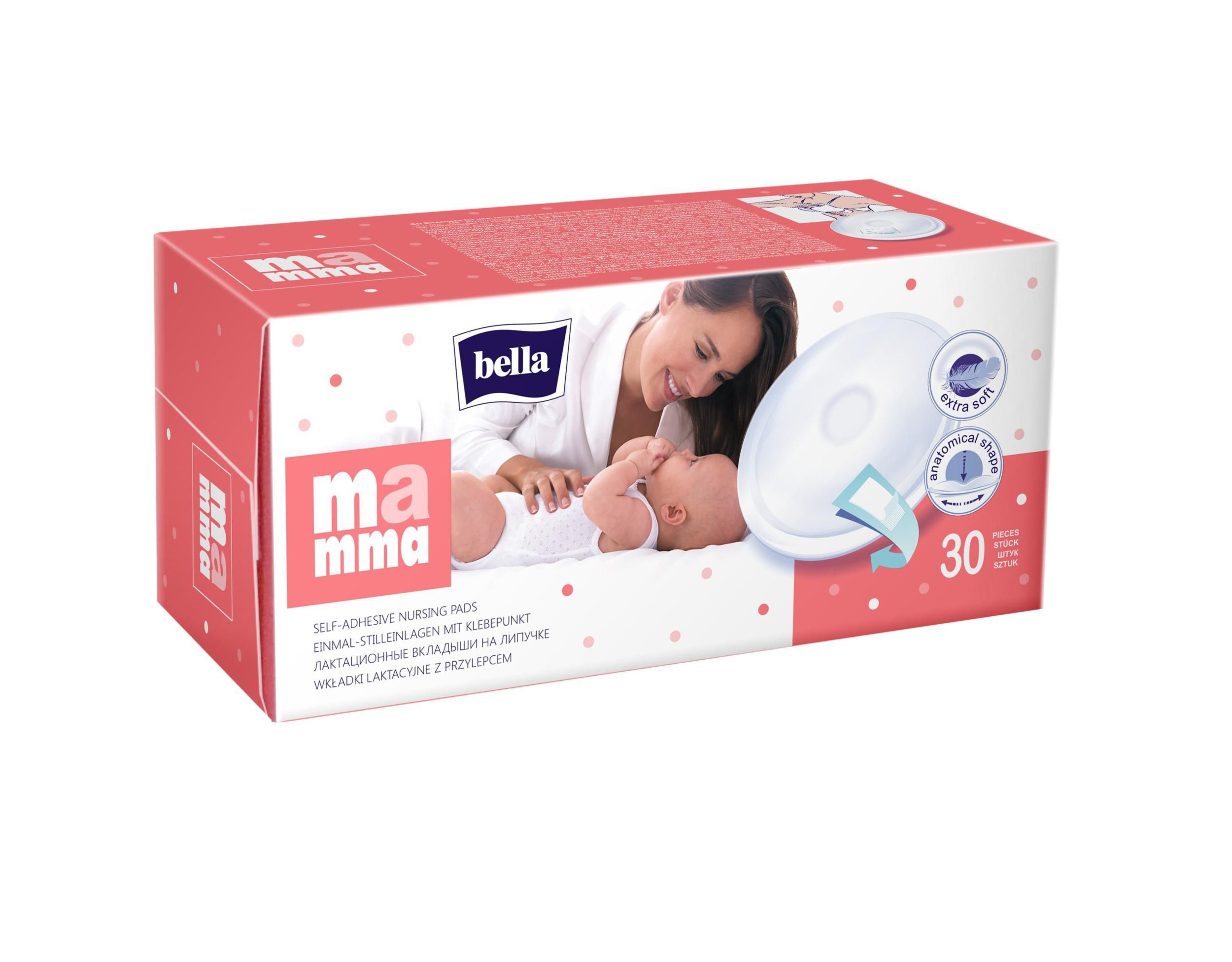 Svět dětí - Bella Mamma Jednorázové samolepící prsní vložky 30ks