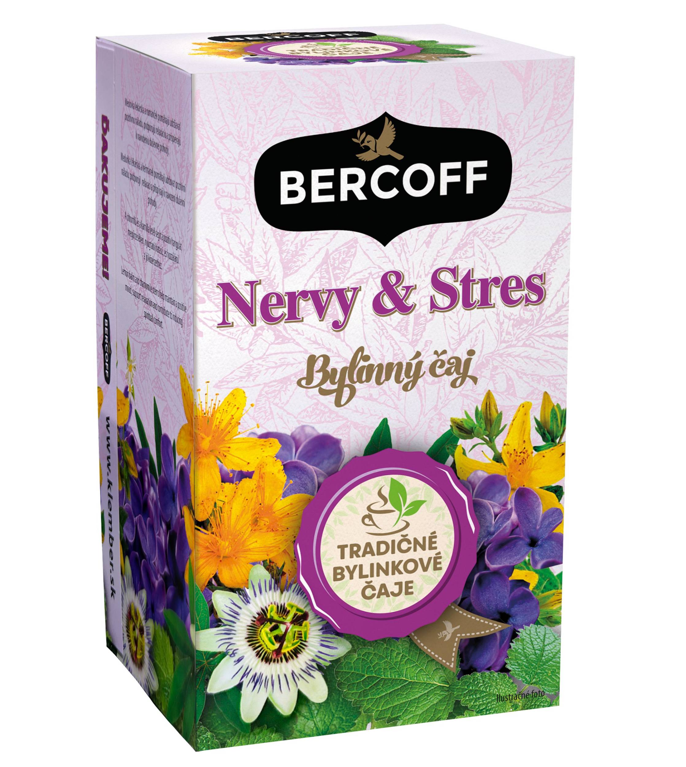 Nápoje - Bercoff Bylinný čaj Nervy a stres 30g