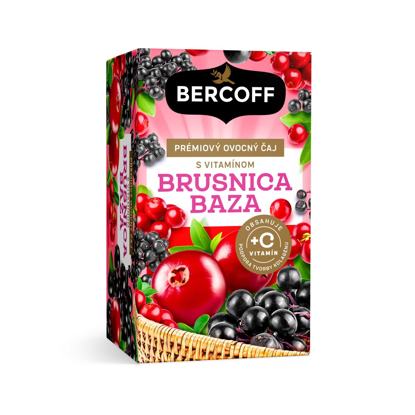 Nápoje - Bercoff Ovocný čaj Brusinka bez s vitamínem C