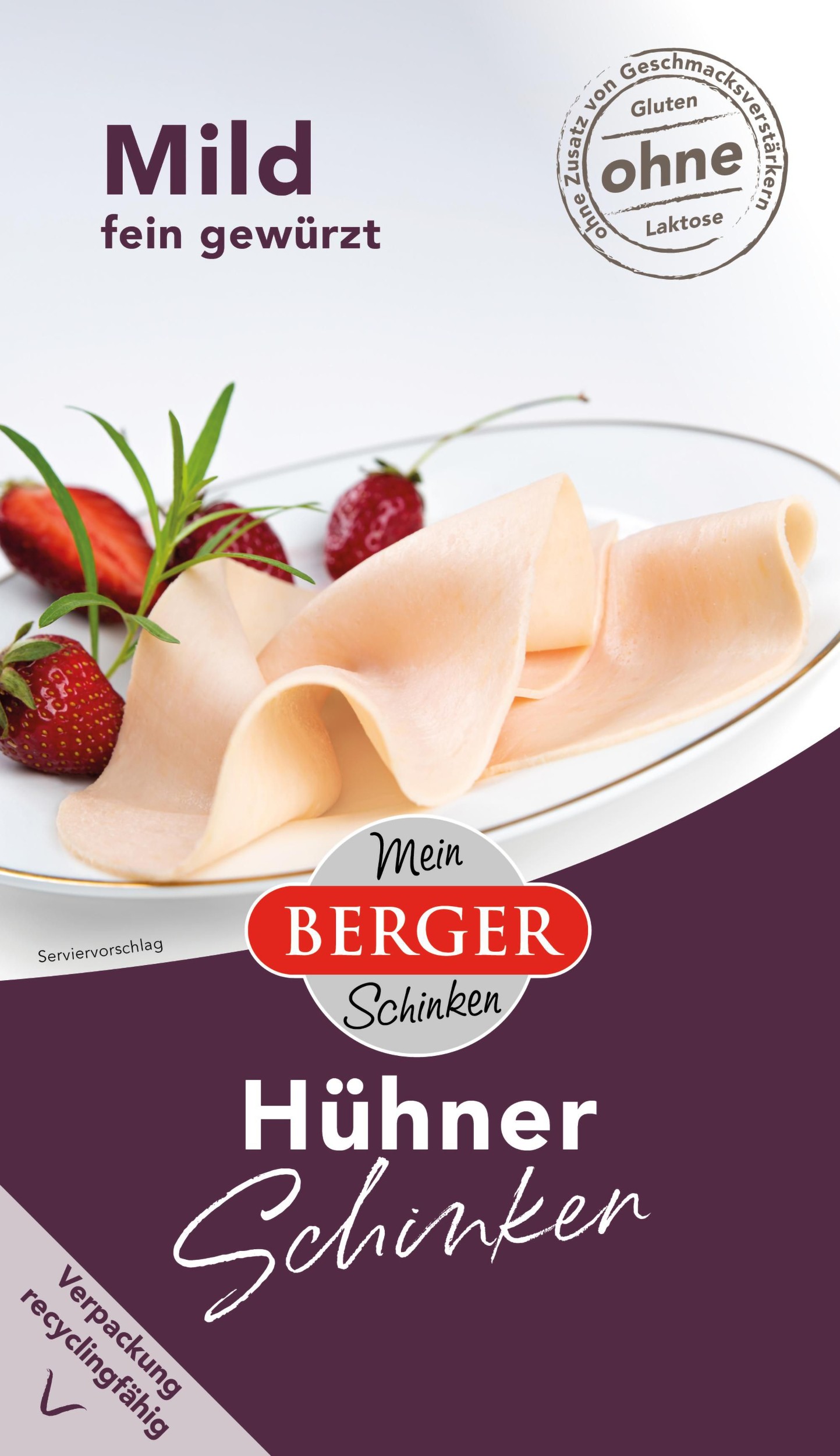Uzeniny a lahůdky - Berger Šunka kuřecí prsní 100g
