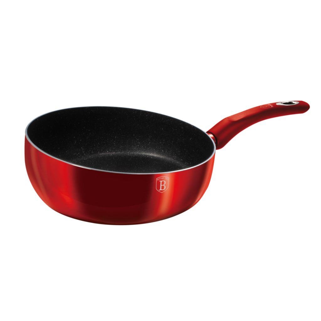 Domácnost a Zahrada - BerlingerHaus Pánev prohazovací 26cm Burgundy Metallic Line
