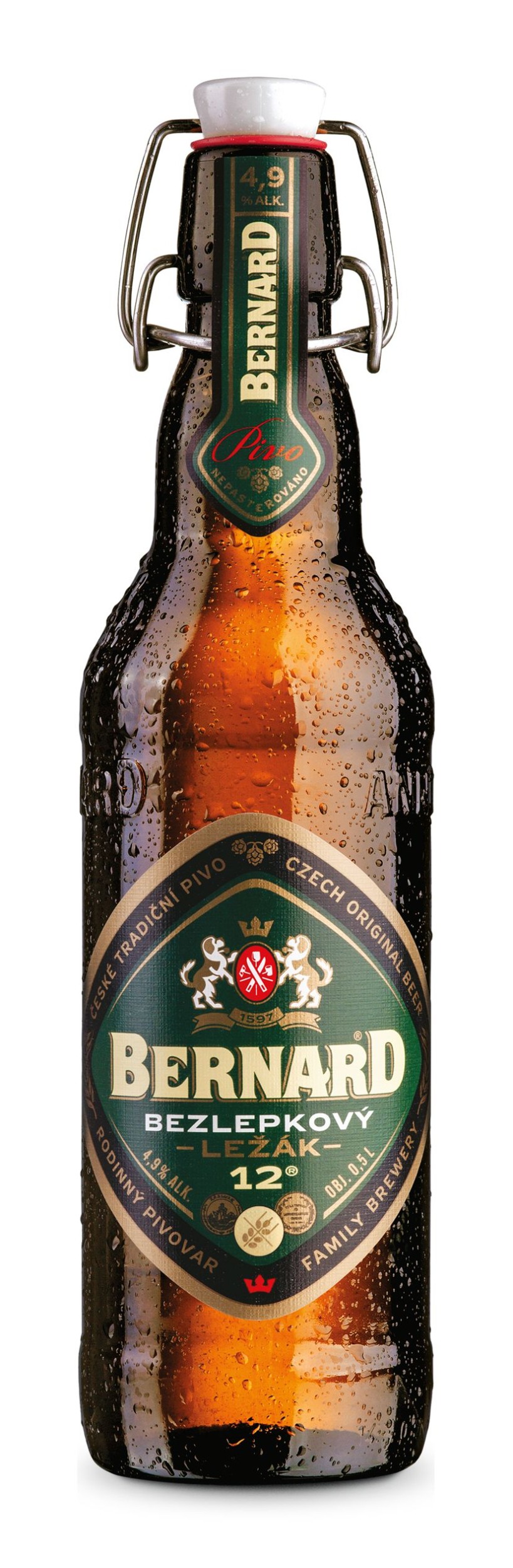 Nápoje - Bernard Bezlepkový ležák 12° světlé pivo 500 ml