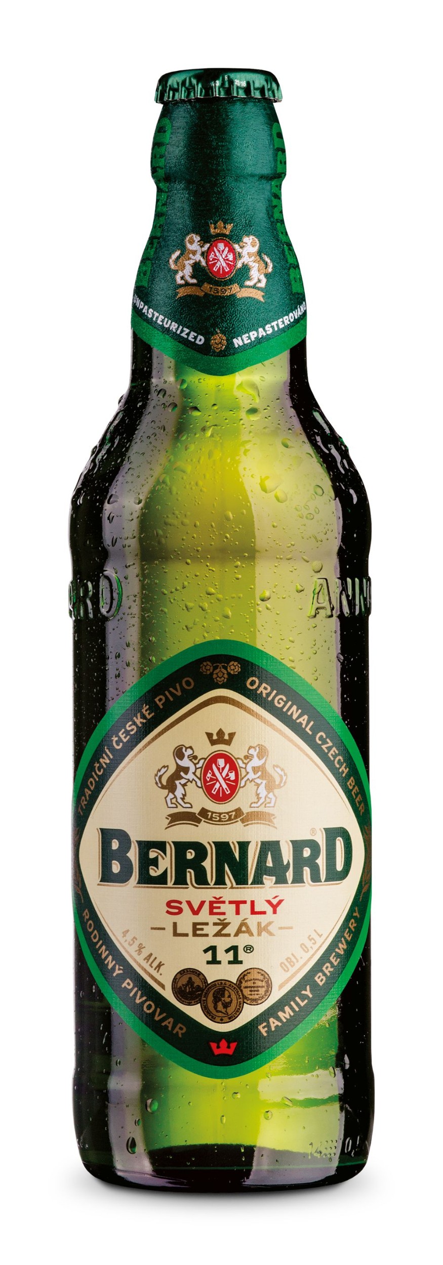 Nápoje - Bernard Jedenáctka tradiční světlý ležák pivo 0,5 l