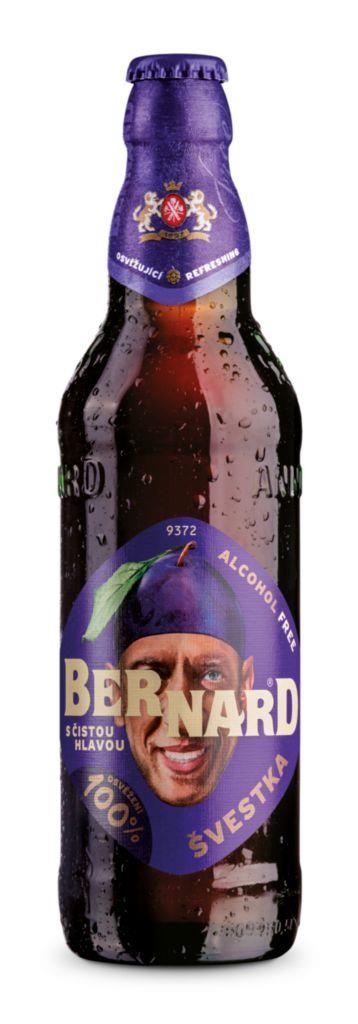 Nápoje - Bernard S čistou hlavou Švestka pivo 0,5 l