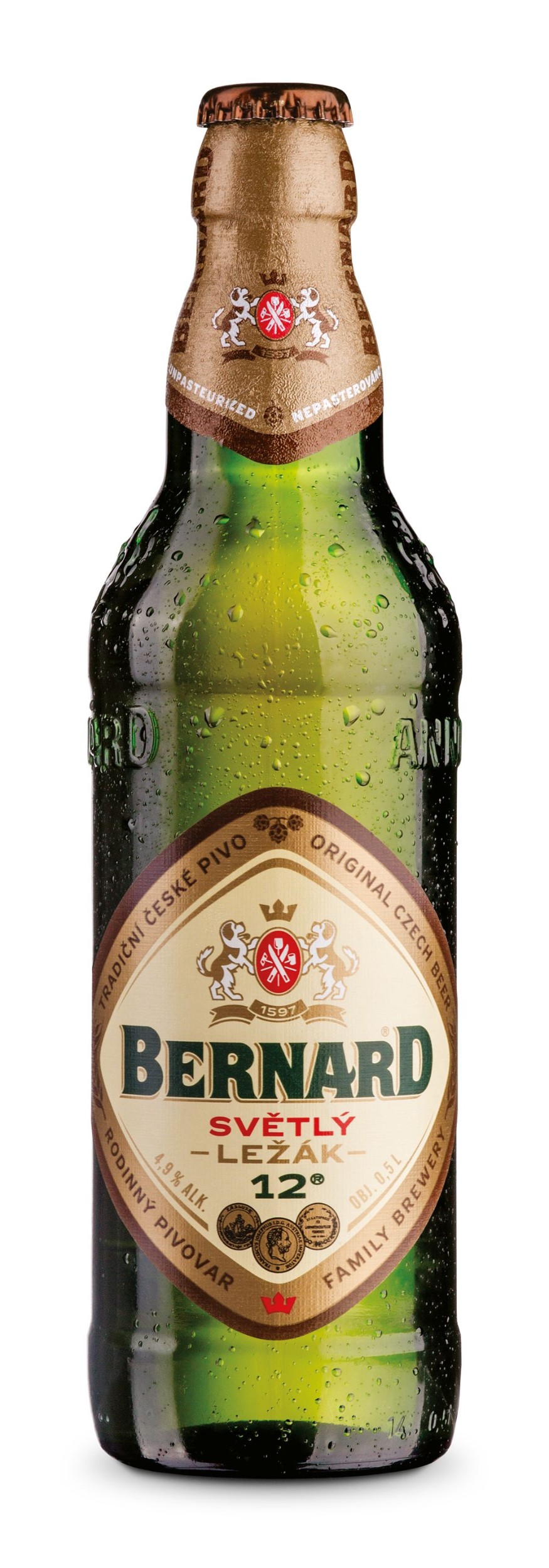 Nápoje - Bernard Tradiční ležák 12° světlé pivo 0,5 l