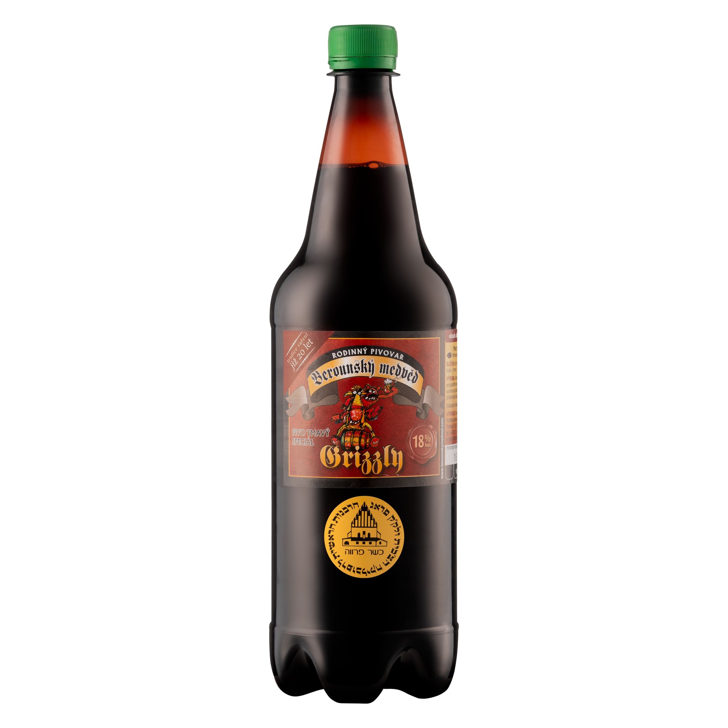Nápoje - Berounský medvěd Grizzly 18° 1 l