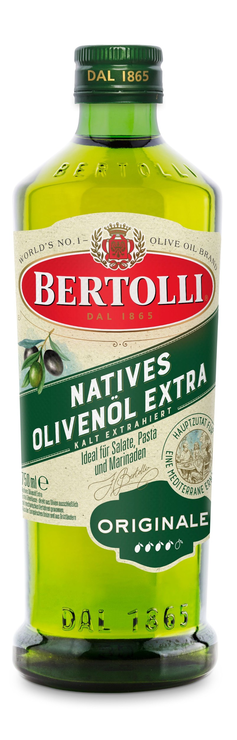 Trvanlivé potraviny - Bertolli Extra Virgin olivový olej 750ml