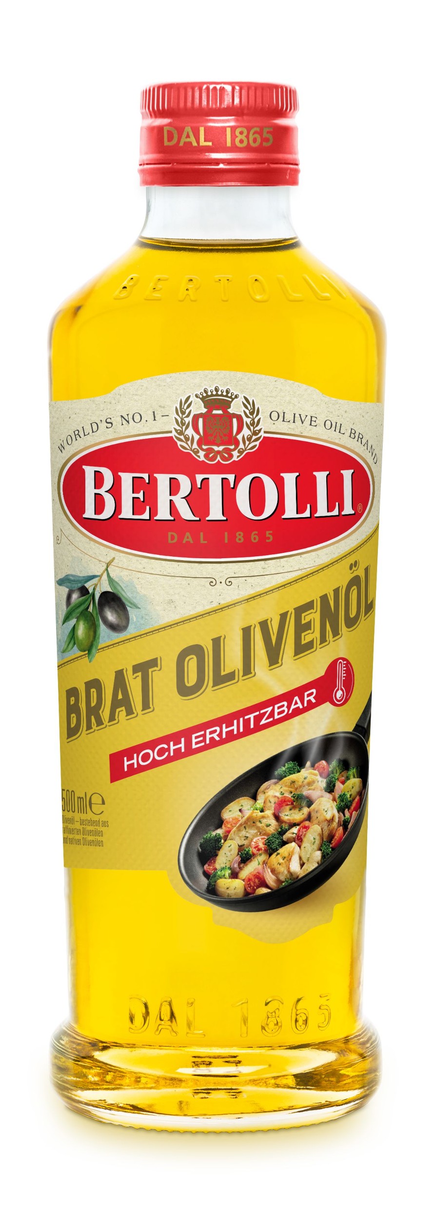 Trvanlivé potraviny - Bertolli Olivový olej na smažení 500ml