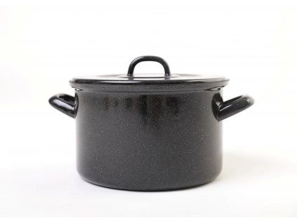 Domácnost a Zahrada - BERYL Hrnec s poklicí 16 cm 2 L černý