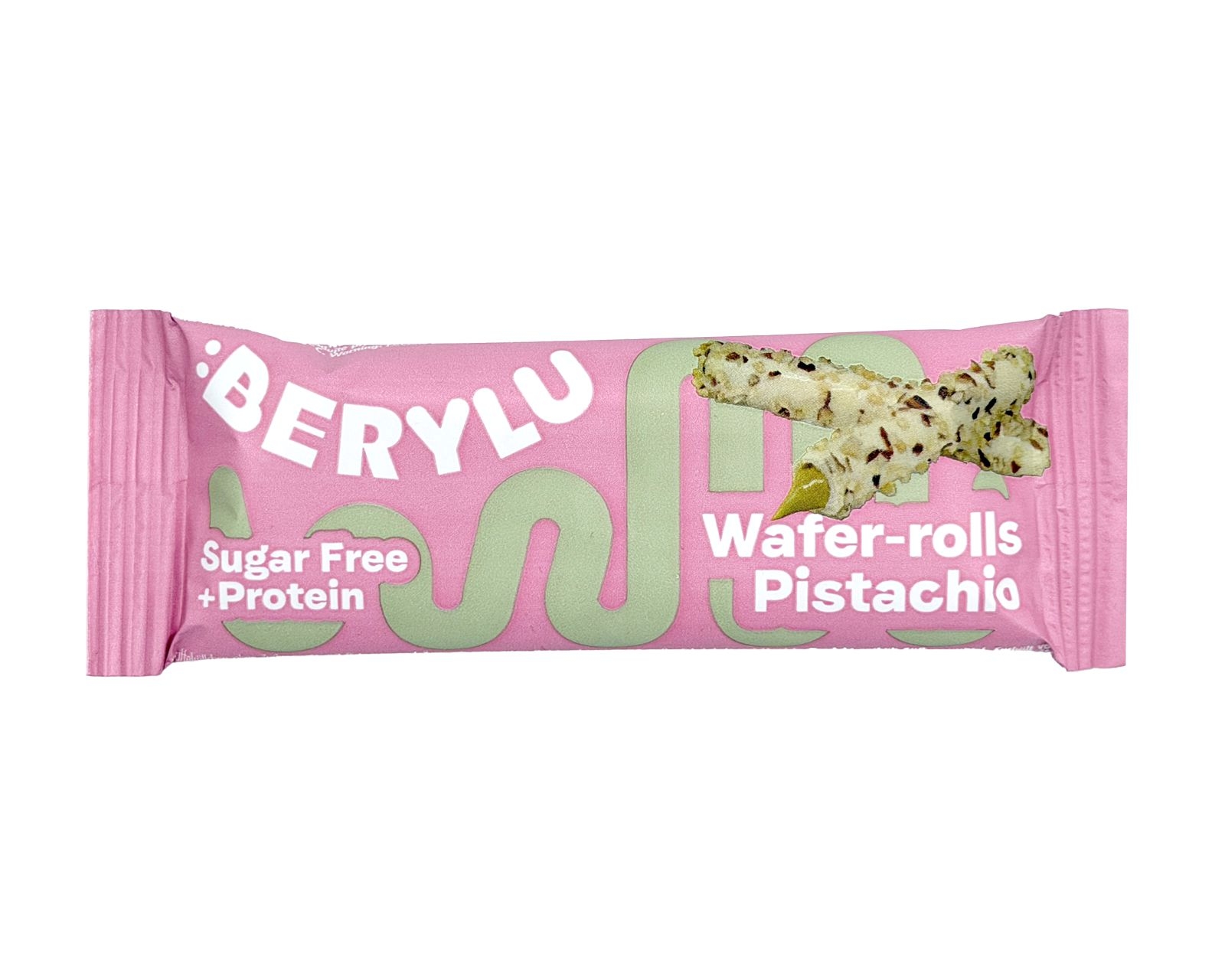 Zdravý svět - BERYLU Proteinové trubičky Pistácie bez přidaného cukru 25 g