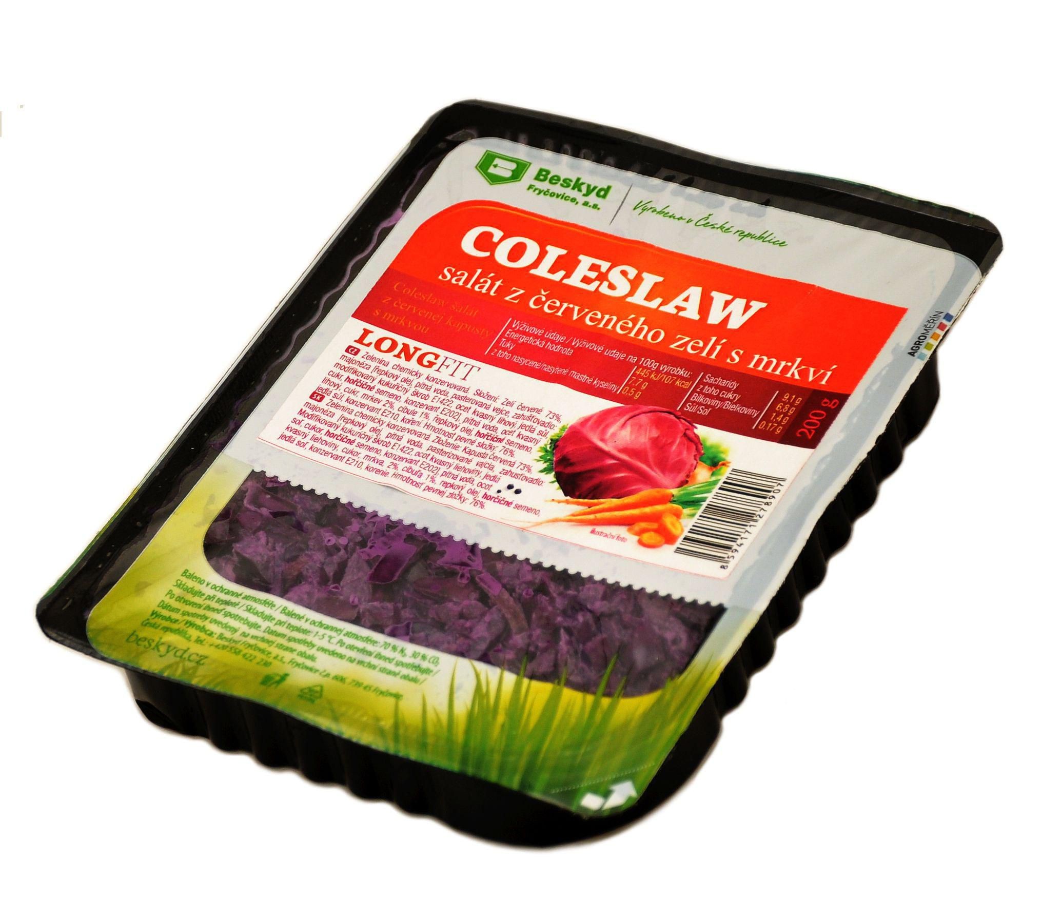 Ovoce a zelenina - Beskyd Fryčovice Coleslaw červený 200g