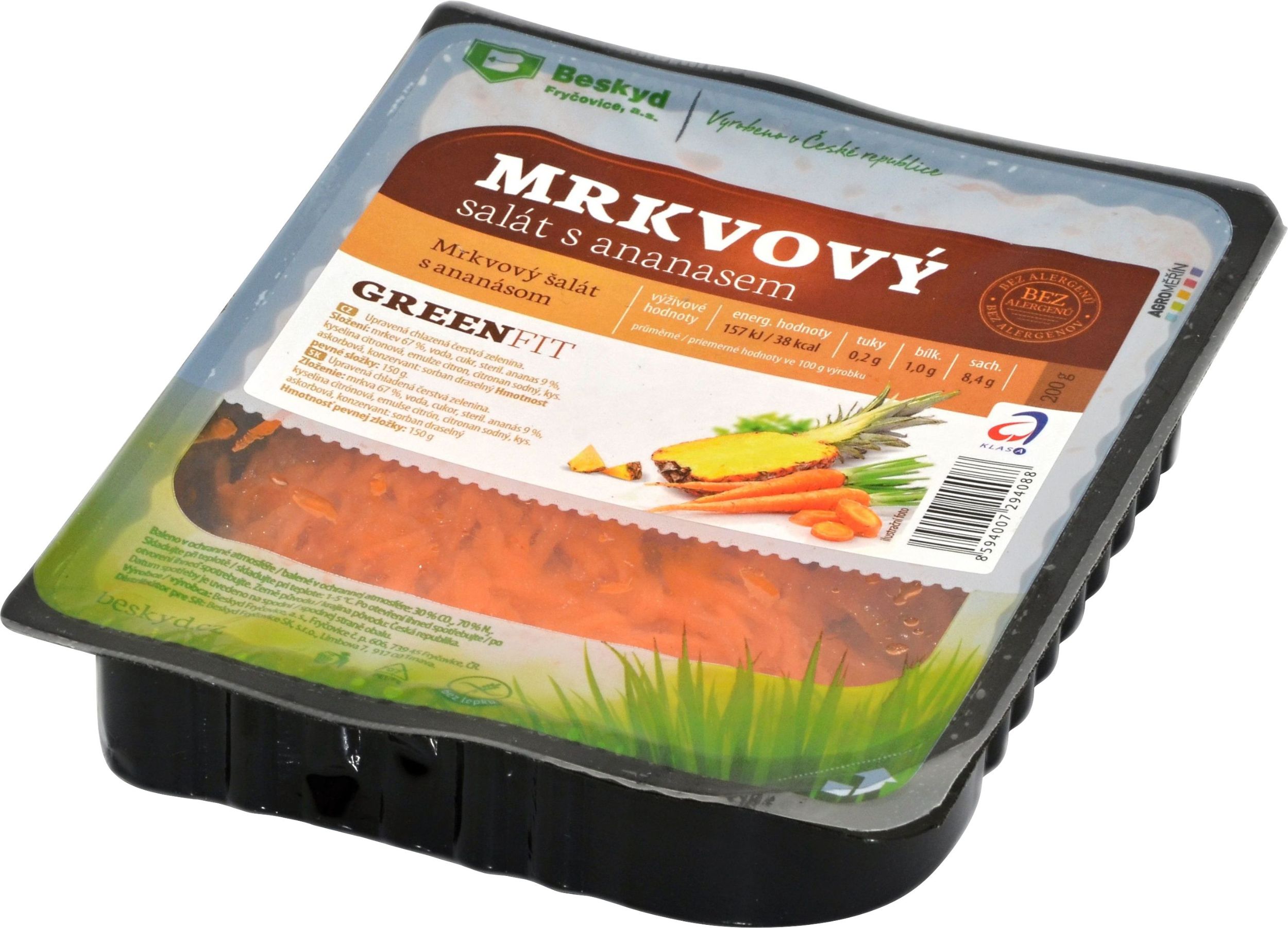 Ovoce a zelenina - Beskyd Fryčovice Salát mrkev ananas 200 g
