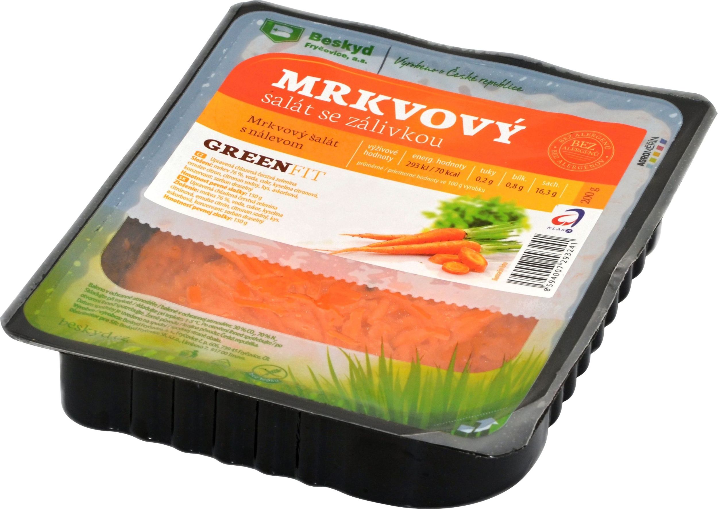 Ovoce a zelenina - Beskyd Fryčovice Salát mrkev s citrónovou zálivkou 200g