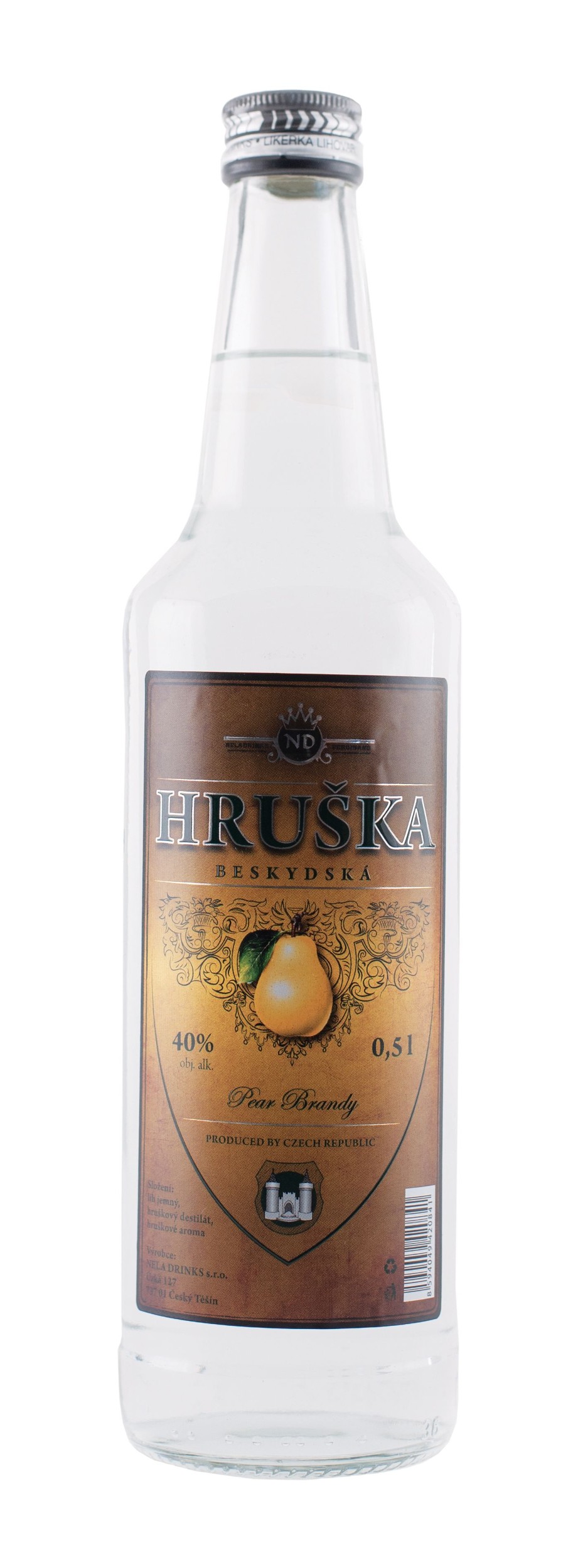 Nápoje - Beskydská Hruška 0,5L 40%