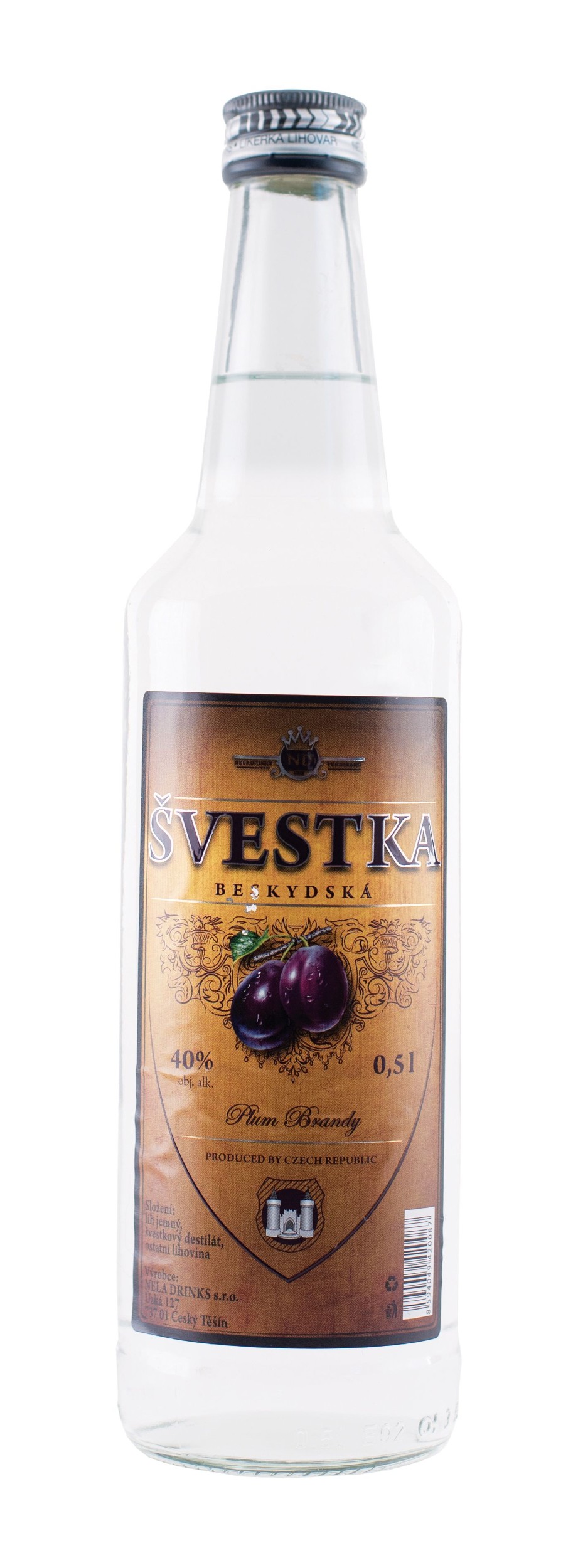 Nápoje - Beskydská Švestka 0,5L 40%