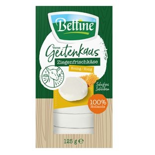 Mléčné a chlazené - Bettine Kozí čerstvý sýr s medem 125g