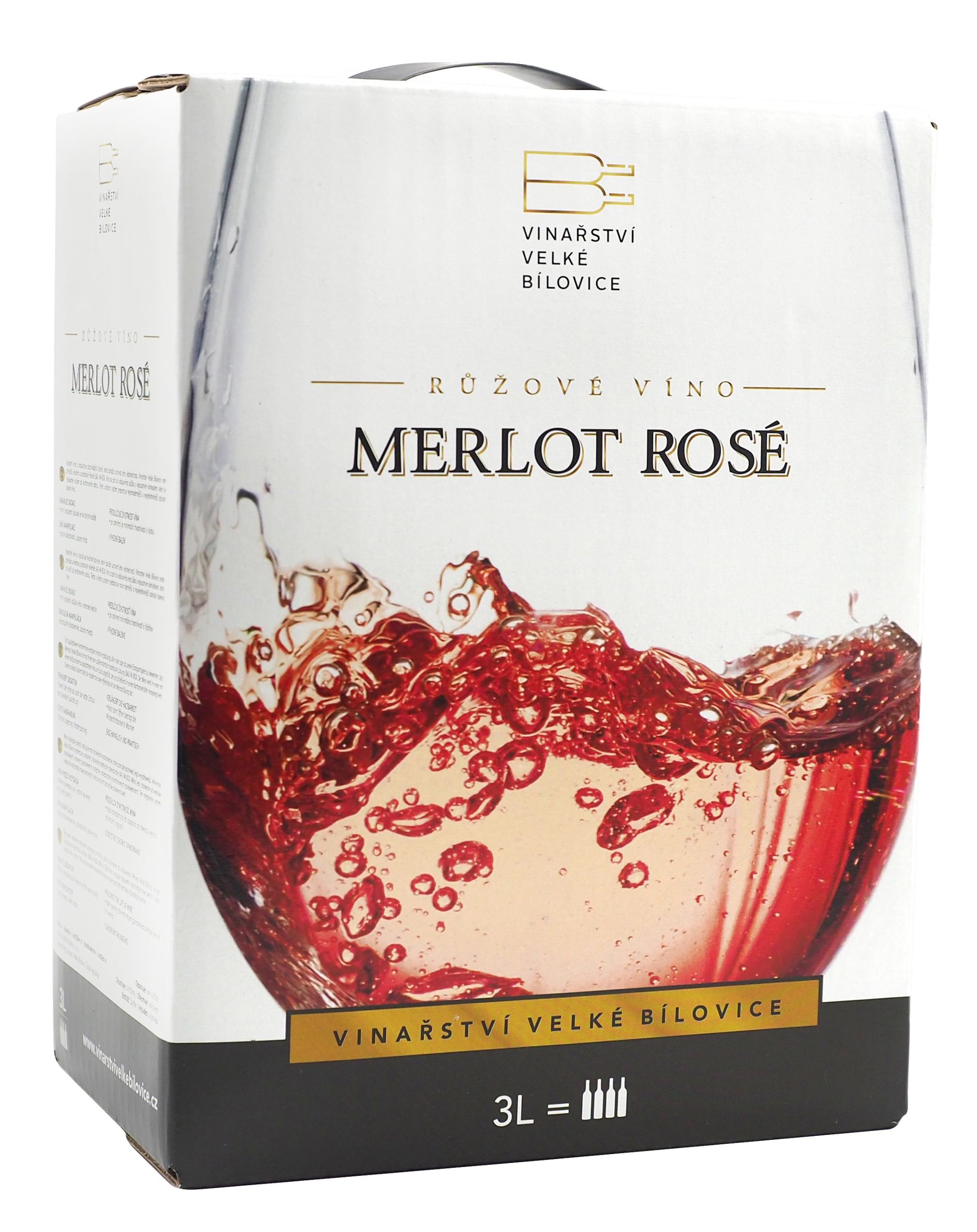 Nápoje - BiB 3 l Merlot Rosé