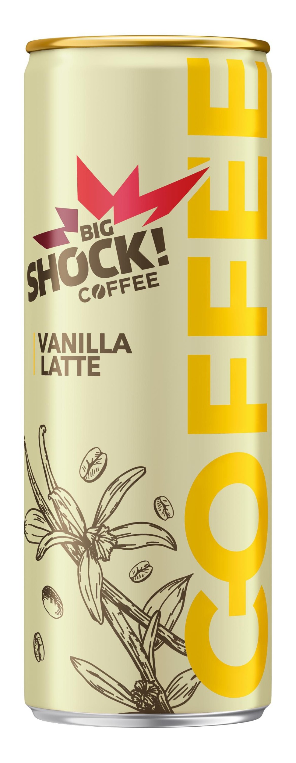 Nápoje - Big Shock! Coffee Vanilla Latte 250ml