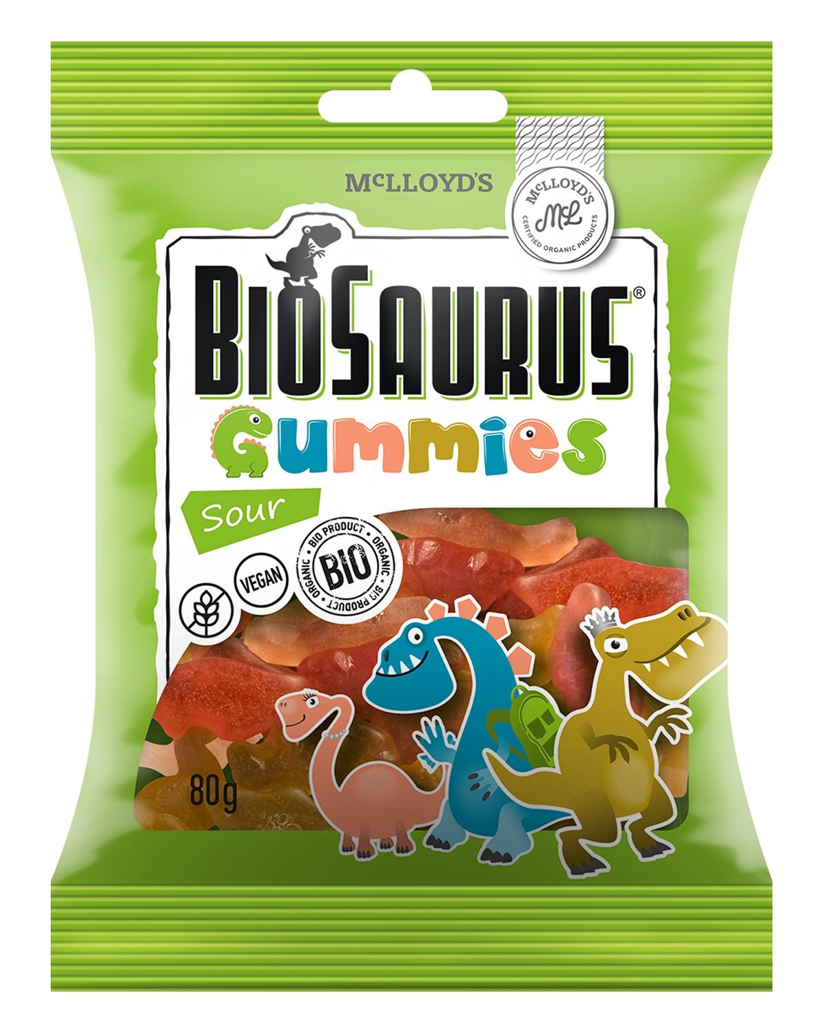 Zdravý svět - BIO Gummies Biosaurus SOUR 80g (kyselé)