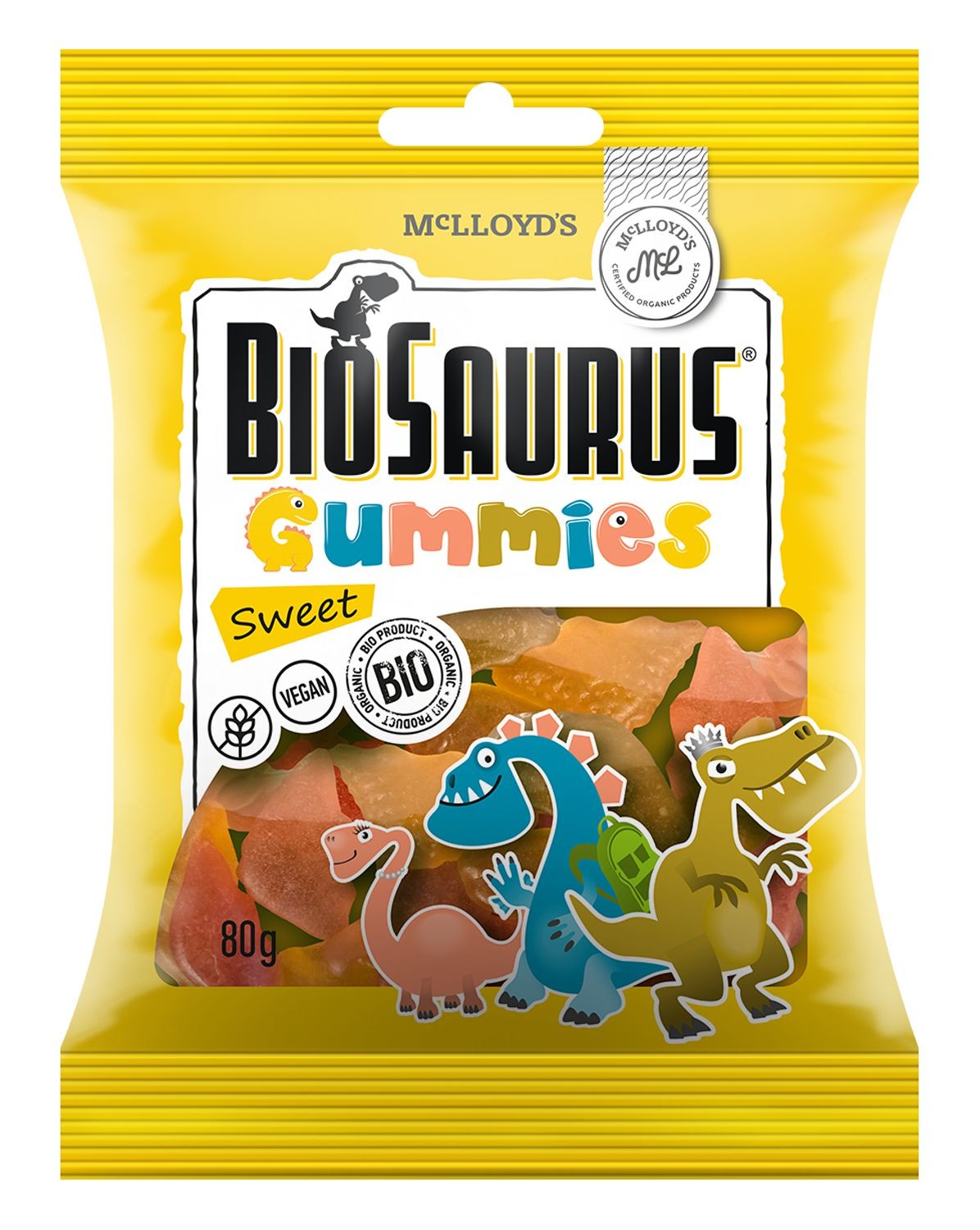 Zdravý svět - BIO Gummies Biosaurus SWEET 80g (sladké)