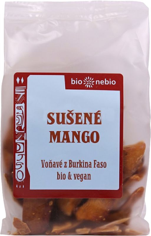 Trvanlivé potraviny - Bio Nebio BIO Sušené mango plátky 80 g