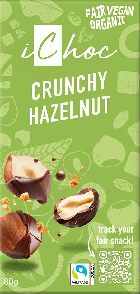 Zdravý svět - Bio Nebio BIO vegan čokoláda s oříšky iChoc 80 g