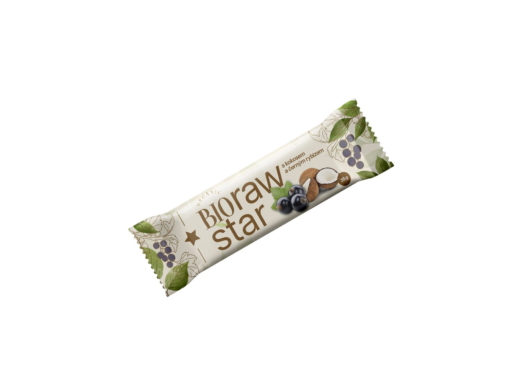 Zdravý svět - BIO Raw Star kokos&černý rybíz 35g